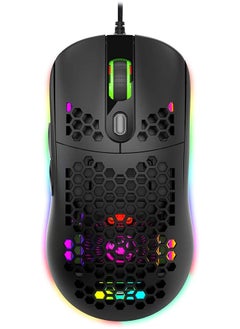 Buy Programmable Lunch Mouse With 6 Speed Cable Dpi Rgb Led Respiratory Gaming Mouse For Laptop Accessories in Saudi Arabia