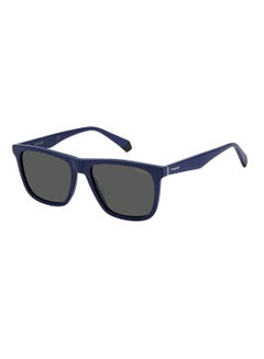 Buy Square Sunglasses Pld 2102/S/X Mtt Blue 55 in Saudi Arabia