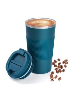 Buy 510ml Coffee Mug Vacuum Insulated Coffee Mug Spill Proof with Leakproof Lid Stainless Steel Coffee Tumbler in Saudi Arabia