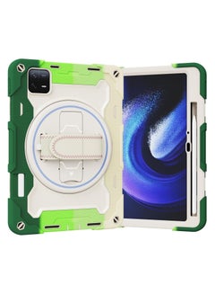 Buy Case Kids Case For Xiaomi Mi Pad 6/6 Pro 2023 11.2 inch,Multi-Angle Elastic Bracket+360° Adjustable Swivel Hand Strap Three-in-one Shatter-Resistant Shell, Drop-Proof,Shoulder Strap Pad Case C in Saudi Arabia