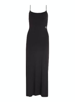 Buy Women's Soft Modal Jersey Maxi Dress -  soft stretch jersey, Black in Saudi Arabia