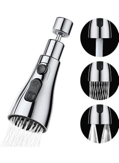 Buy Kitchen Tap Spray Head Tap Aerator 360° Swivel Faucet Sprayer Attachment Tap Extender for Kitchen Sink G1/2 Kitchen Taps with 3 Modes Spray Tap Adapter Kitchen Sink Taps in UAE