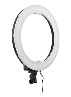 Buy Tolifo R-48B Lite 18 Inch LED Video Ring Light Studio Photography Lamp 48W Adjustable Brightness 3200-5600K Color Temperature with Make-up Mirror Smartphone Holder Carrying Bag in UAE