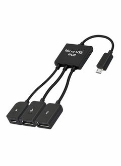 Buy USB to Dual USB Cable, for Micro USB Male to 2 USB Female OTG Splitter, for Micro Female, for Android Tablet Pc, SmartPhone, and More in Saudi Arabia