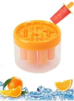 Buy 8PCS Ice Cream Molds Easy Release Popsicles Molds with Round Ice Holder Reusable BPA Free Popsicle Maker for Kids DIY Homemade Popsicles Ice Pop Molds in UAE