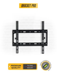 Buy Bracket Pro Tilting Mount 26"-65" Fits VESA 200x200mm to 400x400mm, 1.5mm Thickness, Secure and Adjustable TV Wall Mount BPT2665 Black in UAE