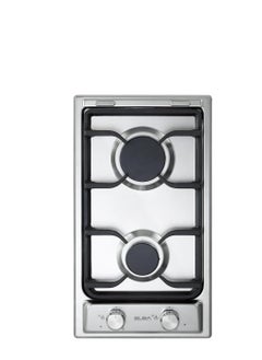 Buy Gas Built in hob 30 cm 2 gas burners Stainless steel Integrated electric EN35-200XD in Egypt