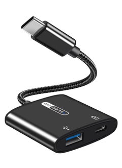 Buy USB C OTG Adapter with Power 2 in 1 USB C to USB with 60W PD Charging Compatible with iPad Pro Galaxy S23 S21 S20 Note10 Tab S8 S9 Pixel 7 in Saudi Arabia