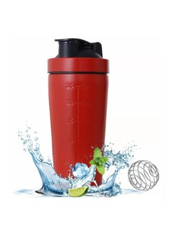 Buy Shaker Bottle with Wire Whisk, Protein Shaker Bottle for Protein Mixes, Stainless Steel Shaker Bottle, Metal Shaker Bottle,Large Shaker Bottle (750ml),. in Saudi Arabia