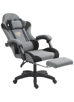 Buy Gaming Chair Computer Chair, Ergonomic High Back Fabric Gaming Chair, Tilt and Height Adjustable Computer Chair with Neck and Massaging Lumbar Support for Office or Gaming in UAE