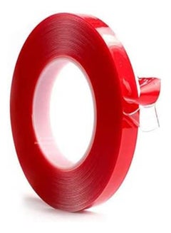 اشتري Double Sided Adhesive Tape Roll, Heat Resistant Acrylic for Car, Cell Phone, home and office Repair , 2 cm Width ,Red في مصر