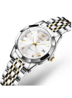 Buy Watches for Women Stylish Stainless Steel Water Resistant Quartz Analog Watch Silver 9931 in UAE