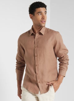 اشتري Long Sleeve Linen Shirt في السعودية