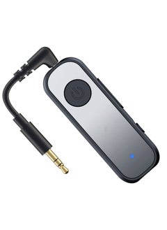 Buy Bluetooth 5.0 Adapter, 3.5mm Jack Aux Dongle, 2-in-1 Wireless Transmitter/Receiver for TV Audio, Projector, PC, Headphone, Car, Speaker, Boats or in Gym, Home in UAE