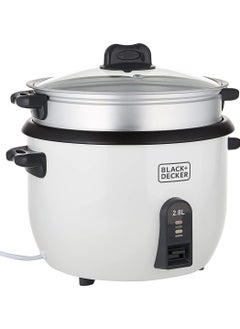 اشتري 2-in-1 Non-Stick Rice Cooker with Steamer 2.8 L 1100.0 W RC2850-B5 White في السعودية