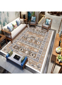 اشتري Ceramic carpets, excellent velvet rug, padded and soft to the touch, with beautiful 3D patterns made of high-quality materials, nano seating mattress, size 3X4 meters في السعودية