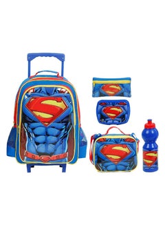 Buy Superman 5-in-1 Value Set Trolley Bag with Accessory in UAE