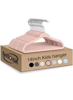 Buy Pink Nursery Clothes Hangers With 360 Chrome Swivel Hook, 35 CM, 30 Pieces in UAE