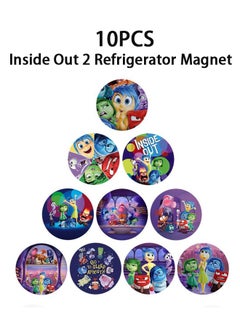 Buy 10-Piece Refrigerator Magnet Set,3D Resin Magnet Refrigerator Magnet,Inside Out Magnet Home Refrigerator Magnet in Saudi Arabia