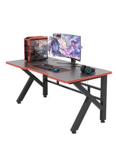 اشتري Computer Desk for Esports Games,120cm Gaming Desk,K Shaped Gamer Home Office Desk,Computer Study Table في السعودية