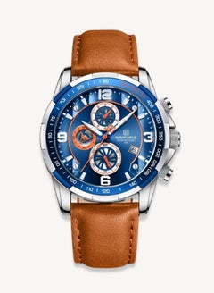 Buy Men's Leather Strap Analog Quartz Wrist Watch NF8020L S/BE/O in UAE
