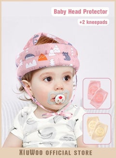 Buy Baby Head Protector Safety Protect Hat With 2 Knee Pads For Crawling And Walking in Saudi Arabia
