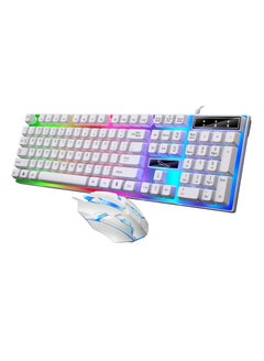 Buy G21 Computer Gaming Keyboard and Mouse Combo :Keyboard with Flexible Polychromatic LED Lights Mechanical Feel Wired USB Working Keyboard Mouse Set for Windows Computer in Saudi Arabia