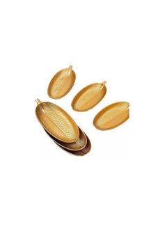 Buy Set of 6 Leaf Printed Nut Serving Plates in Egypt