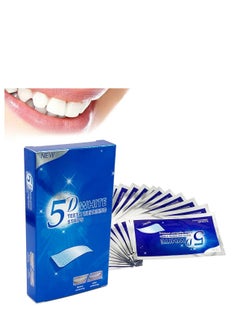 اشتري 5D teeth whitening strip denture oral hygiene care strip teeth bleaching system Gel في السعودية