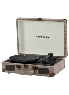 اشتري Crosley CR8005F-HA Cruiser Plus Vintage 3-Speed Bluetooth in/Out Suitcase Vinyl Record Player Turntable Havana في الامارات