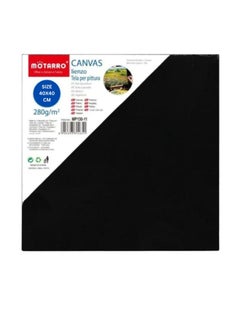 اشتري Canvas Black,40X40 CM 100% Cotton Primed Acid-Free Stretched Black canvas for Painting, Art Supplies for Acrylic Pouring, Oil Painting and Watercolor Paints في الامارات