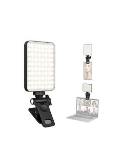 Buy Rechargeable Led Selfie Light, Portable Phone Light Clip 3000K-6500K 3 Light Modes Clip On Light For Phone, Tablet, Laptop, Camera, Tiktok, Selfie, Pictures,Video Conference Fill Light in Saudi Arabia