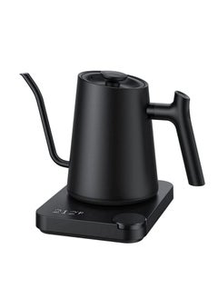 اشتري Gooseneck Electric Kettle, Pour-Over Kettle for Coffee & Tea, 1200W Powerful and Fast Water Boiler, Temperature Control, Stainless Steel Inner, LCD Display, 0.9L,Black في الامارات