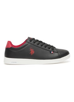 Buy Men's Black Low-Top Sneakers - Bold Lace-Up Style, Comfortable Casual Footwear in UAE