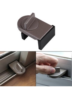 اشتري Door Window Lock Baby Kids Child Safety Adjustable Sliding Window Door Security Lock Stopper Wedge في الامارات