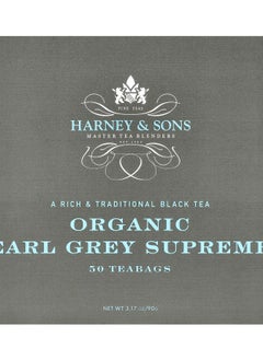 Buy Black Tea Organic Earl Grey Supreme 50 Tea Bags 3.17 oz (90 g) in UAE