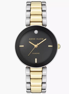 Buy Anne Klein Womens Quartz Watch  Analog Display and Strap AK1363BKTT in UAE