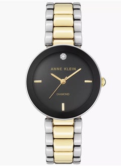 Buy Anne Klein Womens Quartz Watch  Analog Display and Strap AK1363BKTT in UAE