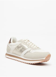 اشتري Women's Textured Lace-Up Sneakers في الامارات