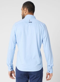 Buy Men Classic Slim Fit Casual Cotton Shirt in Saudi Arabia