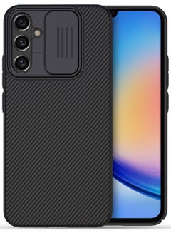 Buy for Samsung Galaxy A34 5G Case 6.6-inch Shockproof Airbag Frame With Camera Lens Protection Slide Cover Phone Case, Anti-Fingerprint Slim Fit Mobile Back Cover in Saudi Arabia