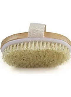 Buy ORiTi Bath Shower Dry Skin Body Brush Wood Brush Natural Bristle in UAE