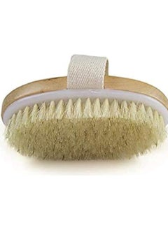 اشتري ORiTi Bath Shower Dry Skin Body Brush Wood Brush Natural Bristle في الامارات