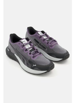 اشتري Women Fast Track Nitro Lace Up Closure Running Shoes, Black/Purple في السعودية