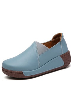 اشتري Fashion Thick Sole High Heels Casual Sports Shoes Blue في الامارات