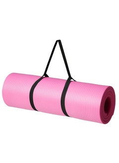 Buy FFA SPORTS Extra 10mm Thick Exercise Mat Non Slip with Carrying Strap Ideal for Pilates, Yoga and Many Other Home Workouts in UAE