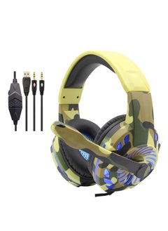 Buy Professional Gaming Headset Surround Sound Music Earphone With Microphone RGB 3.5MM Wired Headphones for PC XBOX PS4 One PC with LED cool Lights in Saudi Arabia