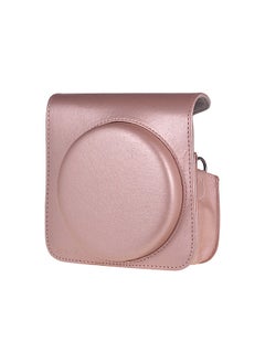 Buy Protective Case PU Leather Bag with Adjustable Strap for Fujifilm Instax Square SQ6 Instant Film Camera Pink in UAE