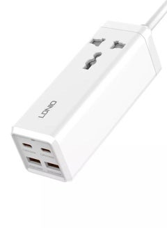 Buy USB C Charger 65W GaN Charger, LDNIO 5-in-1 USB C Charging Station with AC Outlets, 2USB-C, 2USB, Fast Charger USB C Power Strip for MacBook, Laptops, iPad, iPhone, Galaxy, Steam Deck (UK PLUG) in UAE