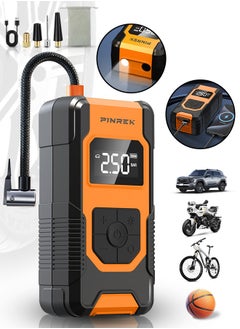 Buy Car Tire Inflator,Cordless Portable Air Compressor,150 PSI Fast Inflation Air Pump with 7800mAh Battery Power Bank/Auto Stop/LED Light/LCD Screen,Digital Electric Tyre Inflator for Car,Motorcycle,Bicycle,Ball in Saudi Arabia